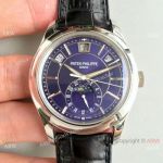 Replica Patek Philippe Complications Annual Calendar Swiss Watch SS Blue Dial